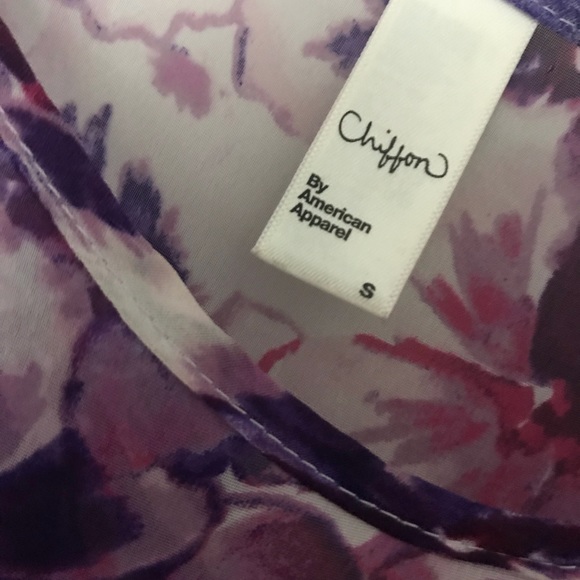 American Apparel Chiffon Top - Picture 3 of 3